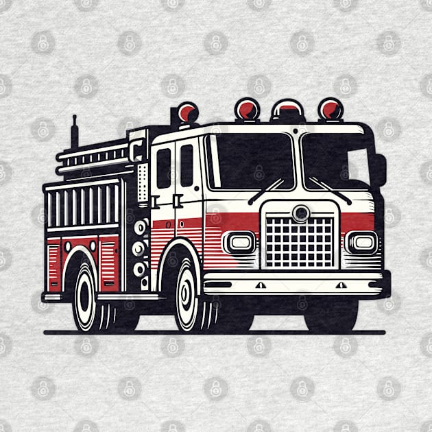 Fire Truck by Vehicles-Art